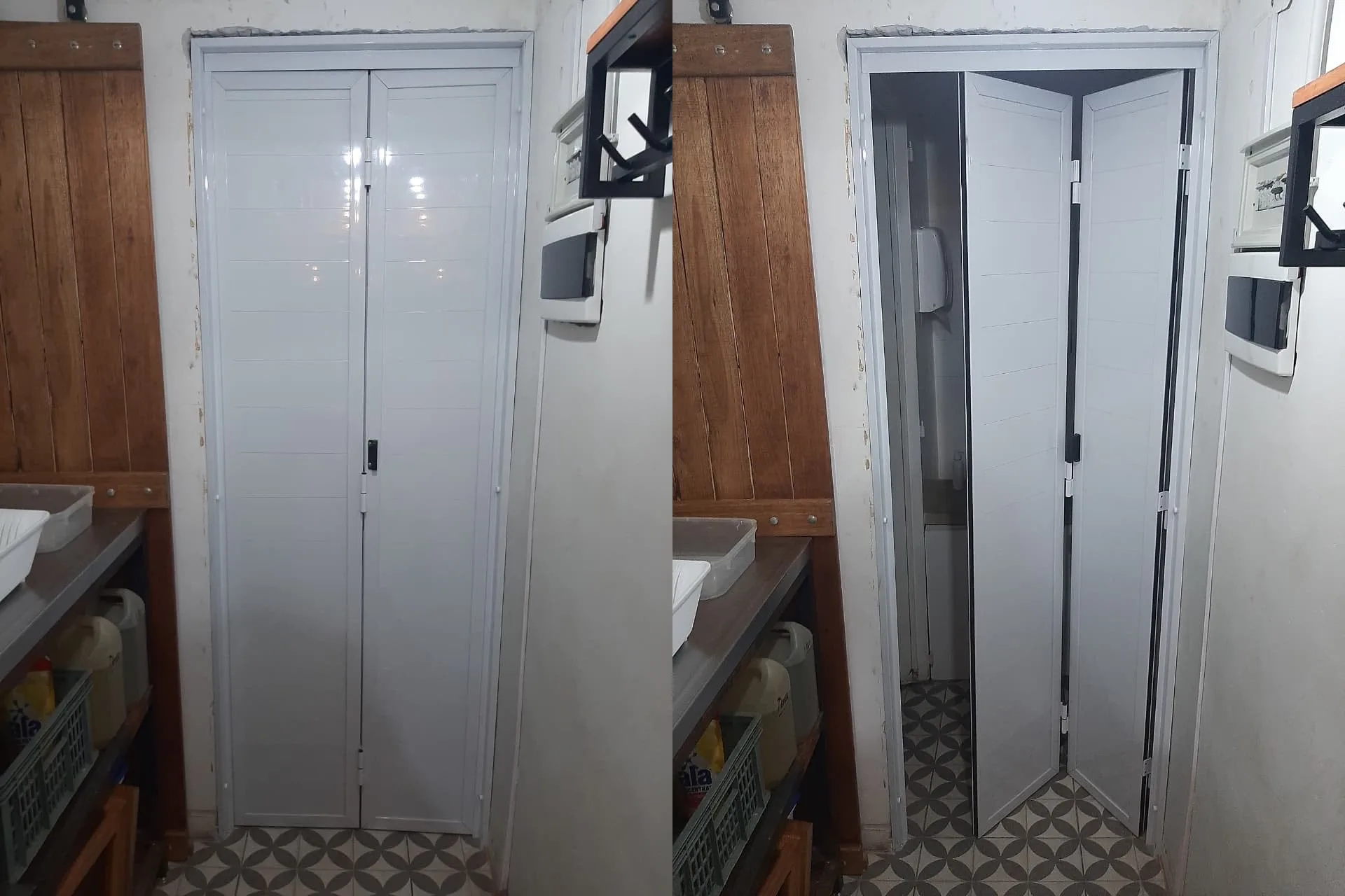 Puertas de aluminio a medida — obra de Alumfer en Buenos Aires